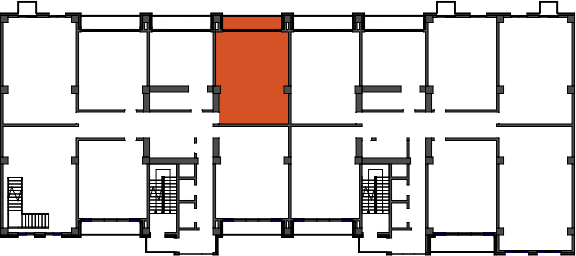 location of the building in the complex