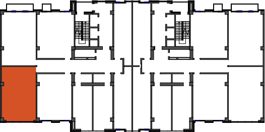 location of the building in the complex