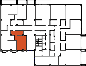 location of the building in the complex