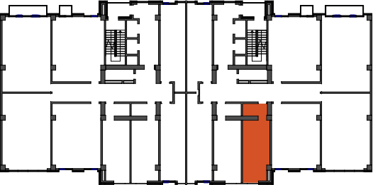 location of the building in the complex