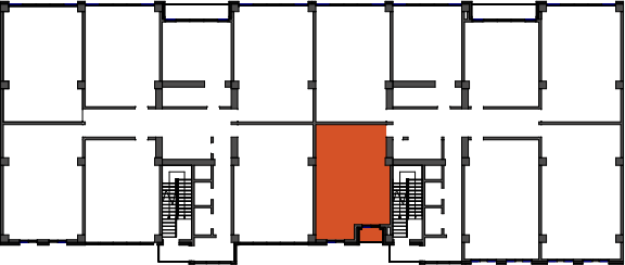 location of the building in the complex