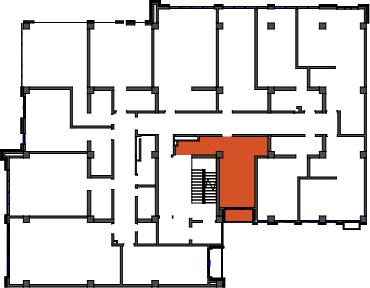 location of the building in the complex