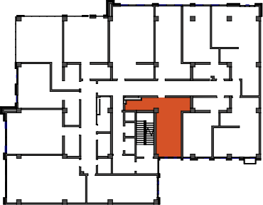 location of the building in the complex