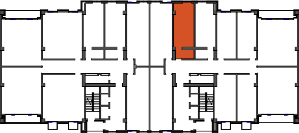 location of the building in the complex