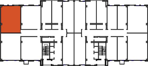 location of the building in the complex