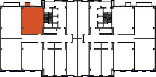 location of the building in the complex