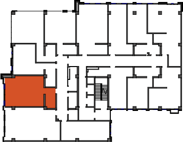 location of the building in the complex