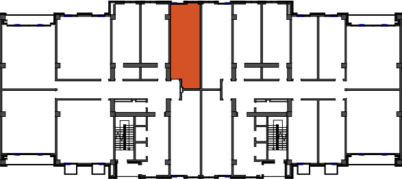 location of the building in the complex