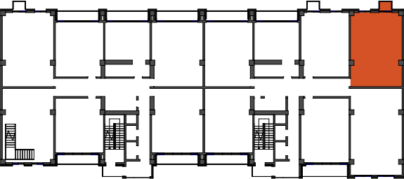 location of the building in the complex