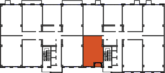 location of the building in the complex