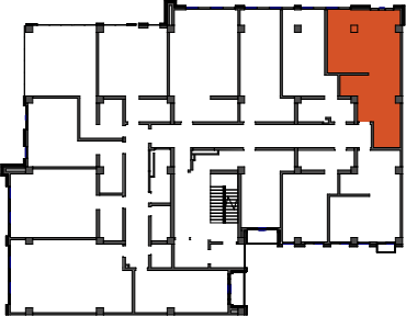 location of the building in the complex