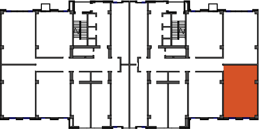 location of the building in the complex