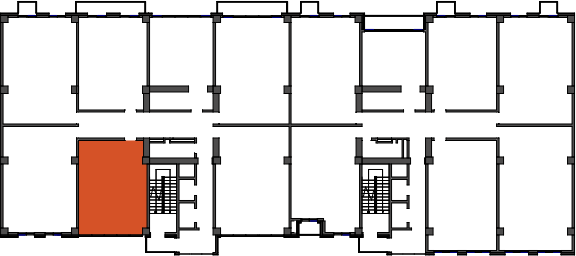 location of the building in the complex