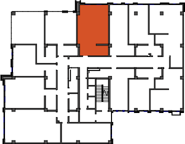location of the building in the complex