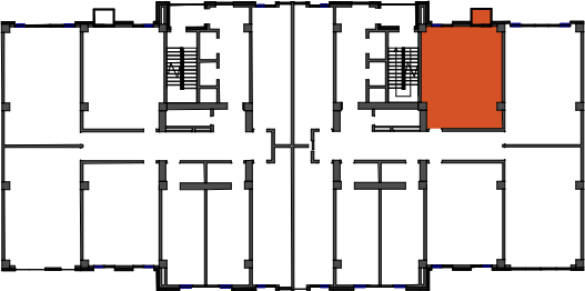 location of the building in the complex
