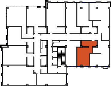 location of the building in the complex