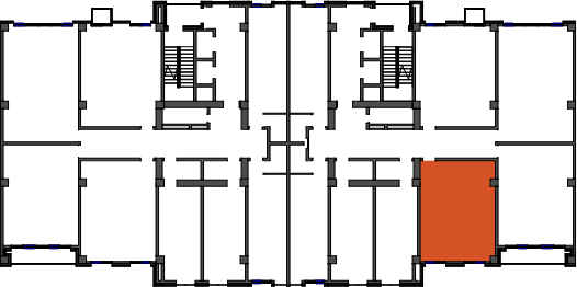 location of the building in the complex