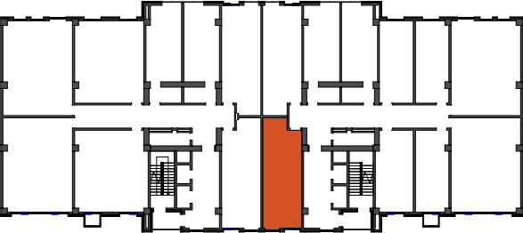 location of the building in the complex