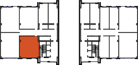 location of the building in the complex