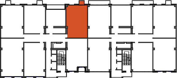 location of the building in the complex