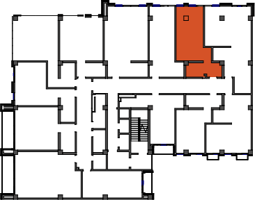 location of the building in the complex