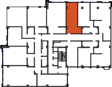 location of the building in the complex