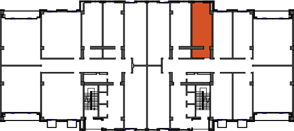 location of the building in the complex