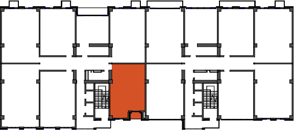 location of the building in the complex