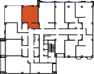 location of the building in the complex