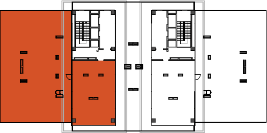 location of the building in the complex