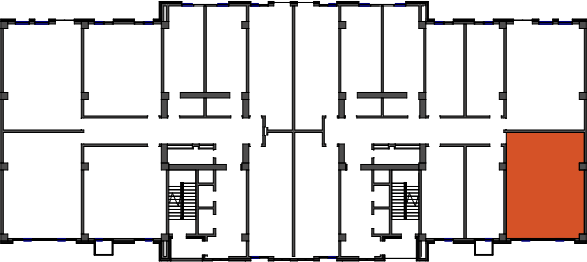 location of the building in the complex