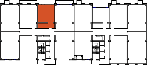 location of the building in the complex