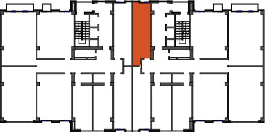 location of the building in the complex