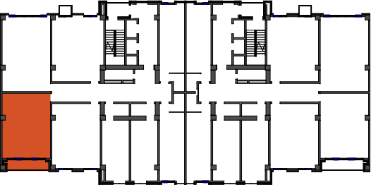 location of the building in the complex