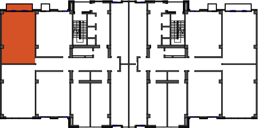location of the building in the complex