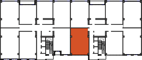 location of the building in the complex