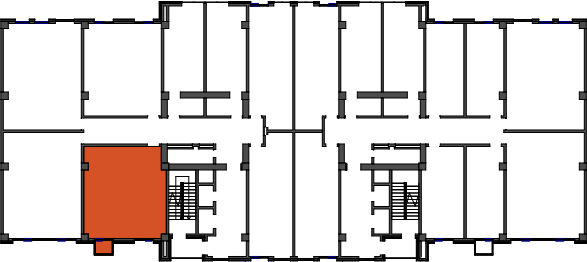 location of the building in the complex