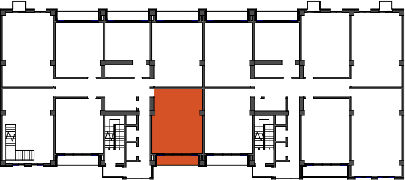 location of the building in the complex
