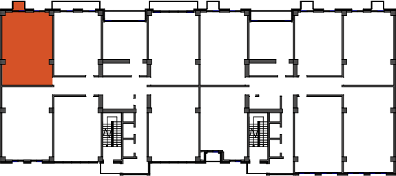 location of the building in the complex