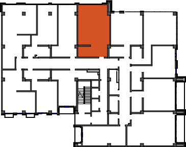 location of the building in the complex