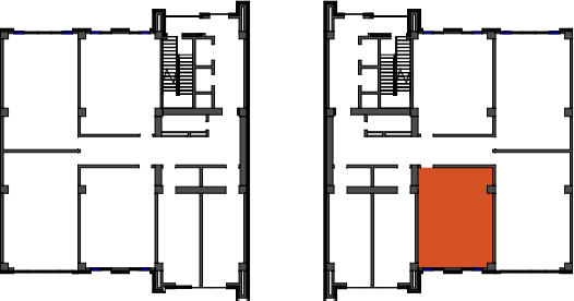 location of the building in the complex