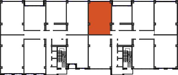 location of the building in the complex