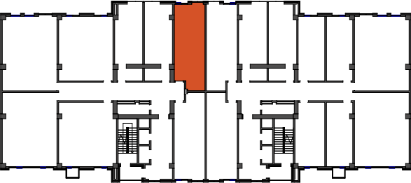 location of the building in the complex