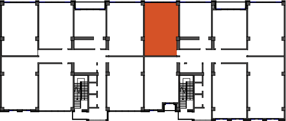location of the building in the complex