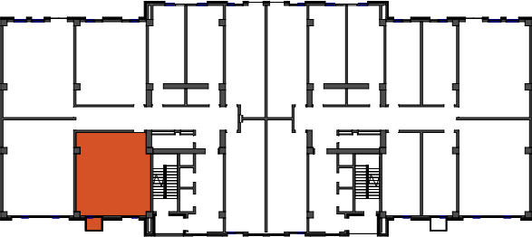 location of the building in the complex