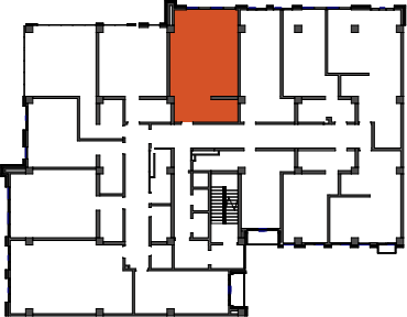 location of the building in the complex