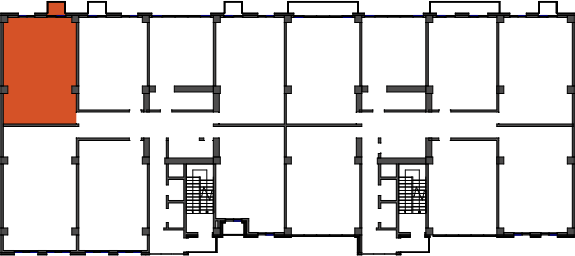 location of the building in the complex