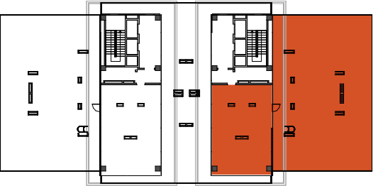 location of the building in the complex
