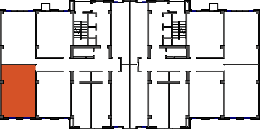 location of the building in the complex