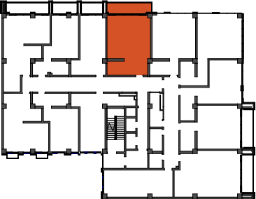 location of the building in the complex